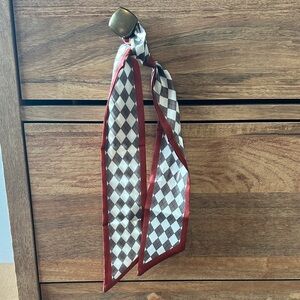 Checkered Twilly with Red Border